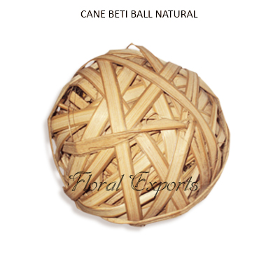 Cane Beti Ball 8cm Natural - Wholesale Decorative Balls