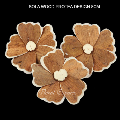 Sola Wood Protea Design 8cm - Sola Wood Flowers Manufacturer