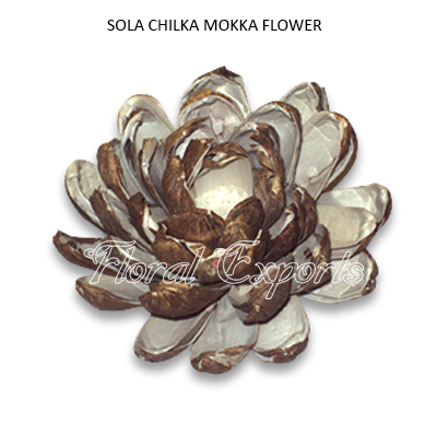Sola Chilka Mokka Flowers 10cm Natural