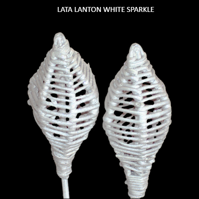 Lata Lantran White Sparkle on Stick