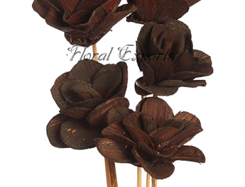 Betel Deco Rose Brown on Stick