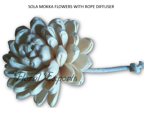 Sola Mokka Flowers With Wick