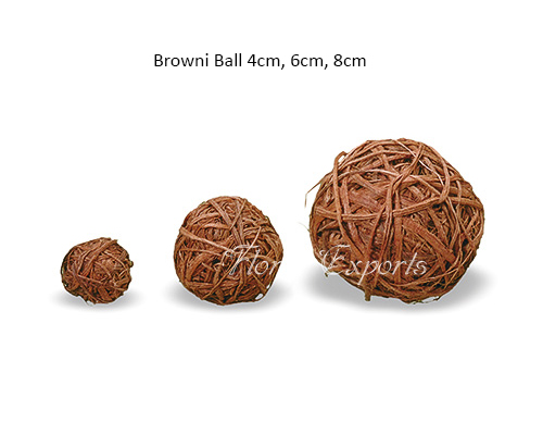 Browni Ball 4cm, 6cm, 8cm - Parrot Toys Wholesale